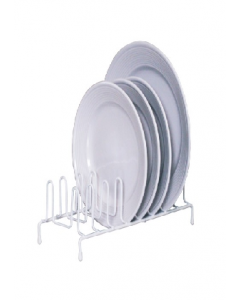 White Metal Plate Rack (Each)