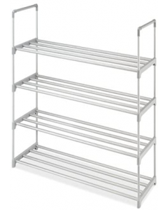 4-Tier Gray Shoe Rack (Each)