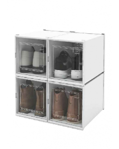 Small White/Clear Shoe Box (Each)