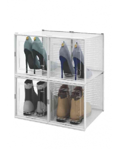 Large White/Clear Shoe Box (Each)