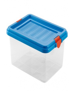 15 ltr. Blue Lid Plastic Storage Box (Each)