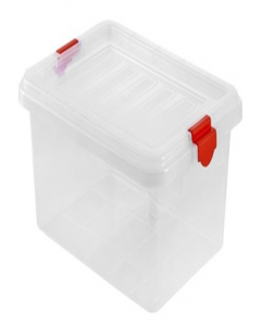 15 ltr. White Lid Plastic Storage Box (Each)