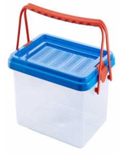 15 ltr. Blue Lid Plastic Storage Box (Each)