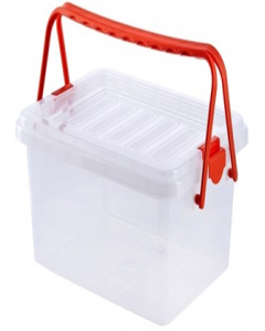 15 ltr. White Lid Plastic Storage Box (Each)