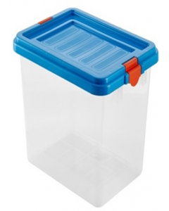 20 ltr. Blue Lid Plastic Storage Box (Each)