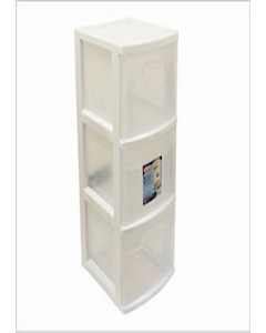 3 Drawer White Cart #28308002 (Each)