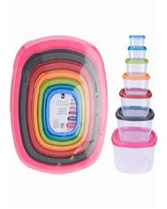 7 pc Storage Box with Lid (Each)