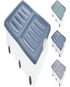 80x60x17cm Assorted Color Multibox on Wheels (Each)