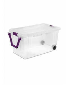 160 qt. Clear Plastic Storage Box (Each)