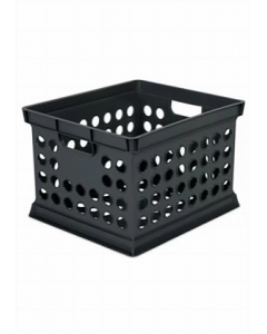 Black Plastic Storage Crate (Each)