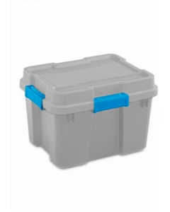 20 gal. Grey Plastic Storage Tote (Each)