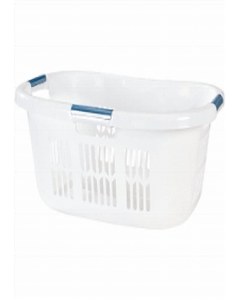 2.1 White Bushel Laundry Basket (Each)