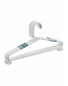 32.5 cm. White Plastic Hanger (Each)