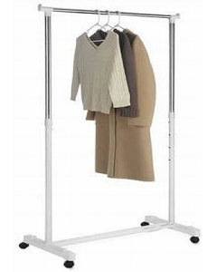 White Chrome Garment Rack (Each)