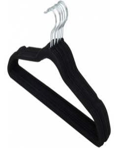 Black Velvet Clothes Hanger (Each)