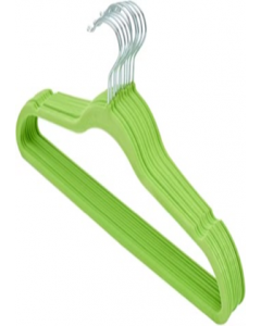 Green Velvet Clothes Hanger (Each)
