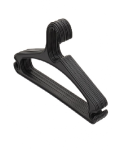 Black Plastic Clothes Hanger (Each)