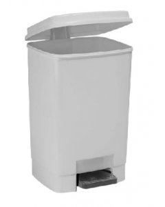 15 lt. Plastic Step-On Wastebasket 26128 (Each)