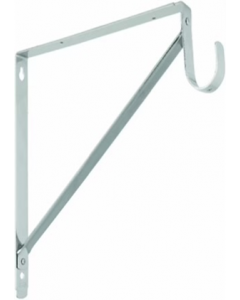 Chrome Finish Metal Shelf Bracket (Each)