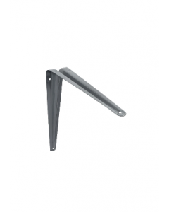 3 in. X 4 in. Grey Metal Shelf Bracket (Each)