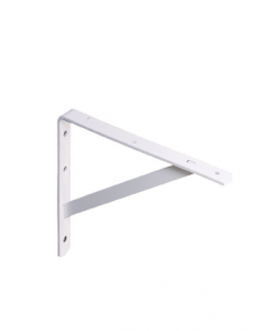 16 in. White Metal Bracket (Each)