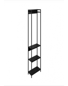 64 cm. X 30 cm. X 167 cm. Black Closet Shelf (Each)