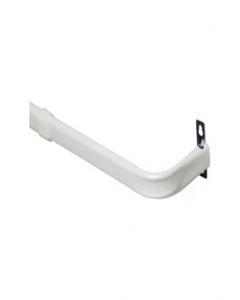 White 48 in. - 86 in. Window Curtain Rod (Each)