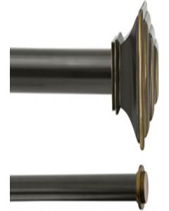 Adjustable Double Window Curtain Rod (Each)