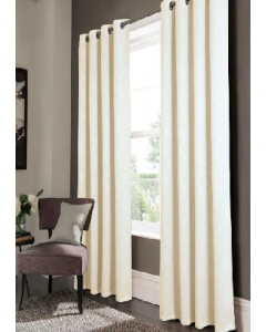 Dixon Embossed Blackout Grommet Panel 90" Ivory (Each)