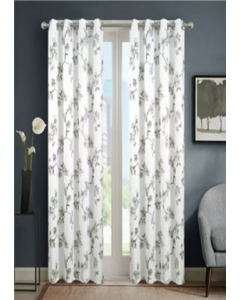 90 in. Silver Window Curtain (Each)