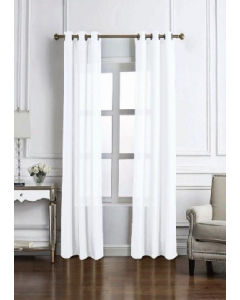 Cole Textured Curtain 84" White (Each)
