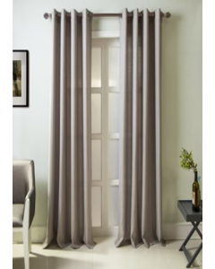 90" Silver Cole Textured Grommet Panel Curtain (Each)