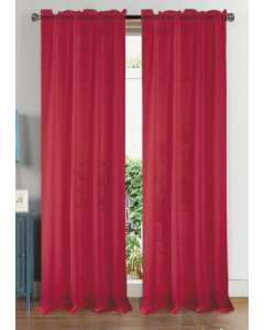 Astro Text Curtain 90" Red (Each)