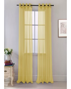 84 in. Gold Finish Window Curtain (Each)