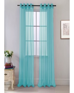 84 in. Blue Window Curtain (Each)