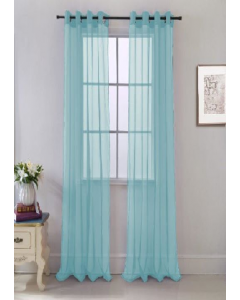 Cara Curtain 90" Aqua (Each)