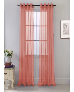 Cara Curtain 90" Coral (Each)