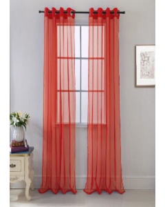 Cara Curtain 90" Red (Each)