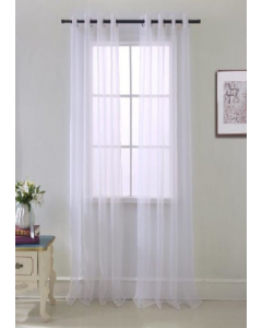 Cara Curtain 90" White (Each)