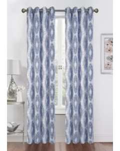 Curtain 54x84" R/Blu Printed Medallion (Each)