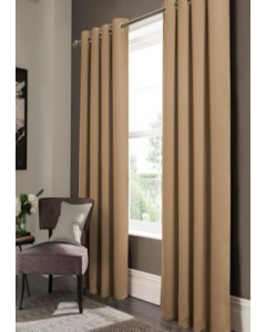 90 in. Brown Window Curtain (Each)