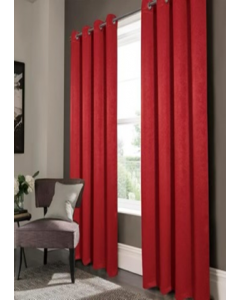 84" Red Embossed Nellie Blackout Gromment Panel Curtain (Each)