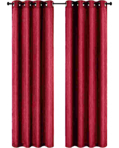 54 in. X 84 in. Red Window Curtain (Each)