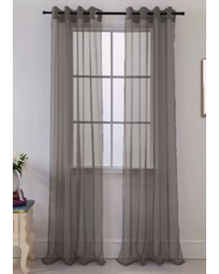 84 in. Charcoal Window Curtain (Each)