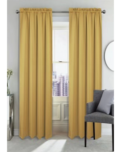 84 in. Yellow Blackout Window Curtain (Each)