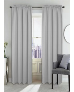 84 in. Silver Blackout Window Curtain (Each)