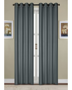 84 in. Charcoal Blackout Window Curtain (Each)