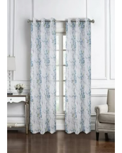 84 in. Blue Window Curtain (Each)