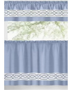 Blue Kitchen Window Curtain (Each)
