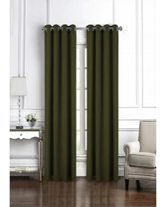 84 in. Olive Green Window Curtain (Each)